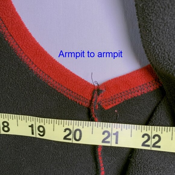 BC Clothing Lined Red Fleece Zip-Up Jacket SMALL - Picture 6 of 8